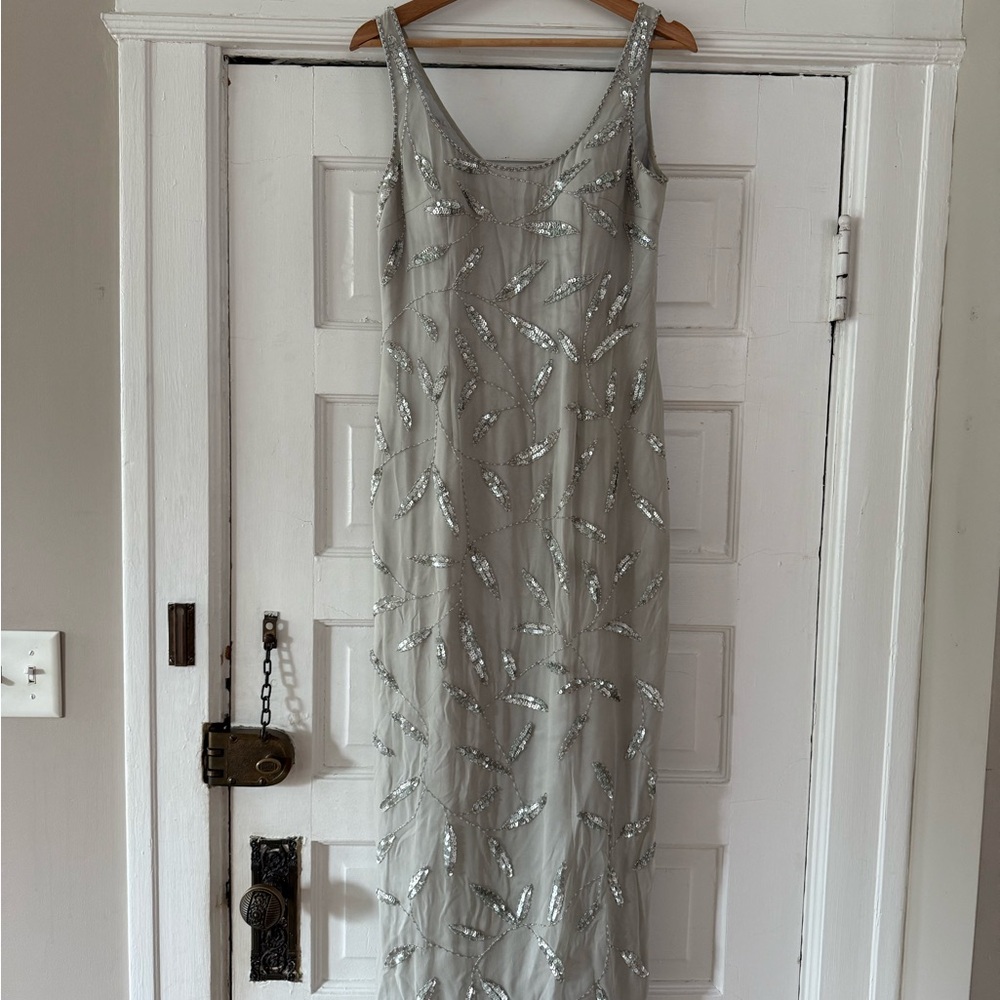 Vintage Beaded Maxi Dress